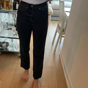High waisted black denim size 27